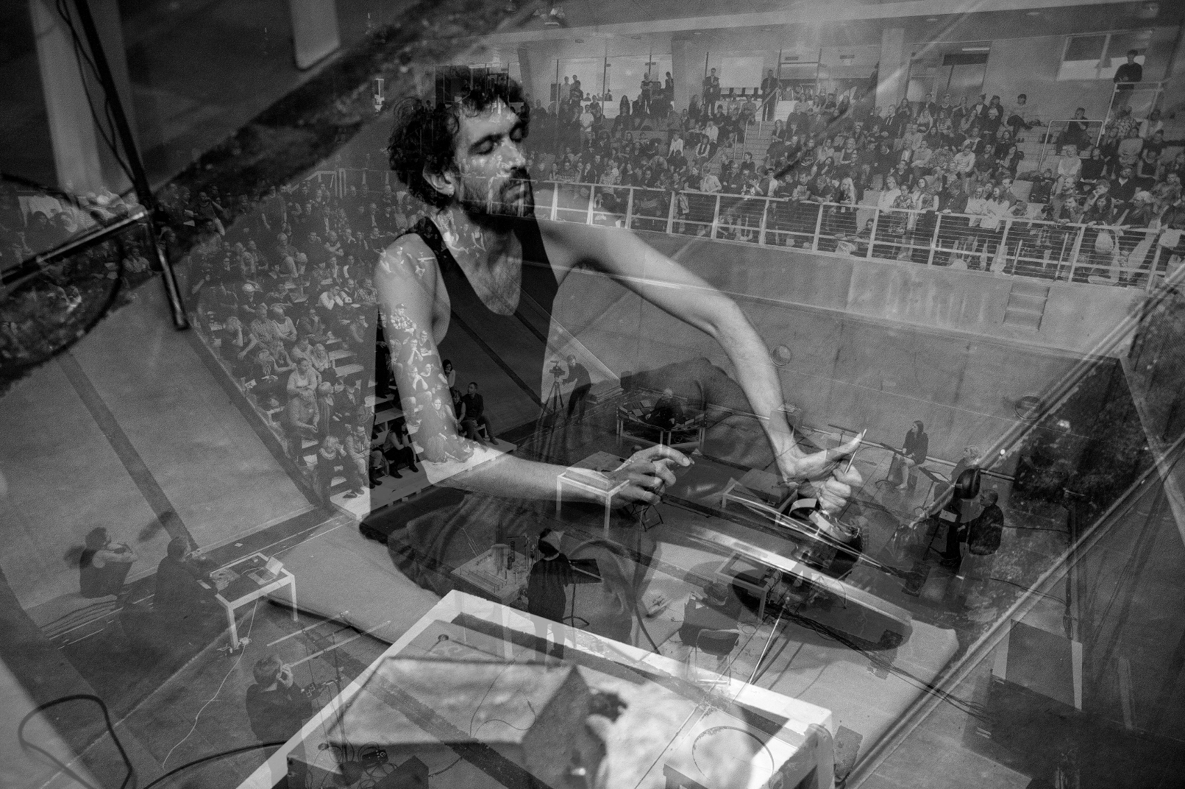 Tarek Atoui, Within, Bergen Assembly 2016, Photo: Thor Brødreskift